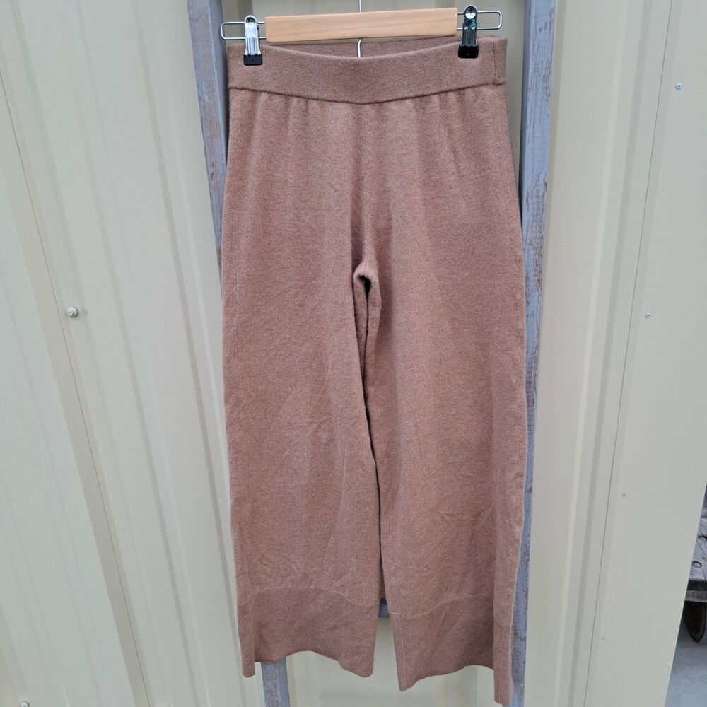 J. Crew Women's Wide Leg Cashmere Brown Neutral Trouser Casual Pants XXS/0